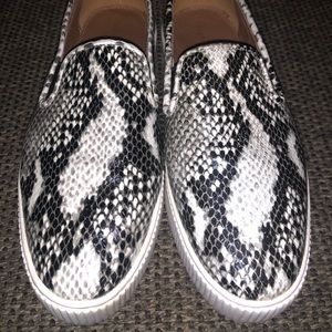Snakeskin Platform Sneakers